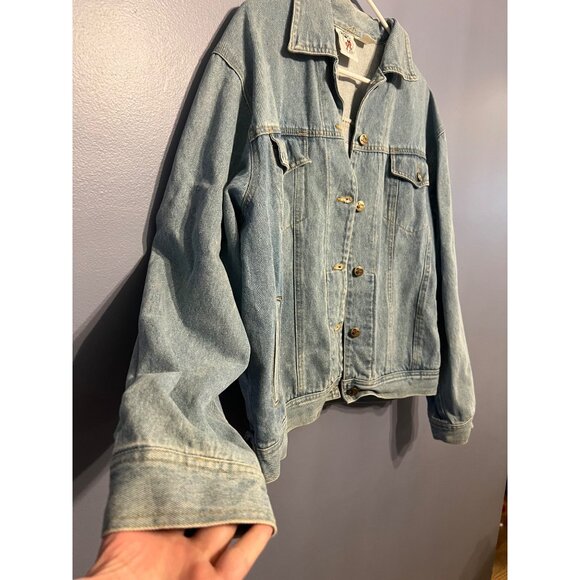 Vintage Mickey Mouse & Co Jean Jacket ITS PARTY TIME Sequins Size Med, Disneyana - Picture 2 of 11